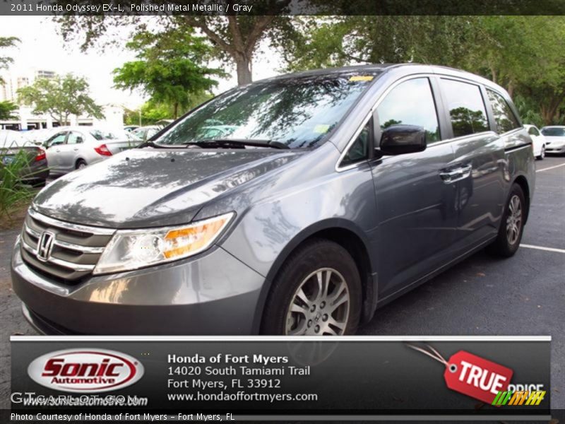 Polished Metal Metallic / Gray 2011 Honda Odyssey EX-L