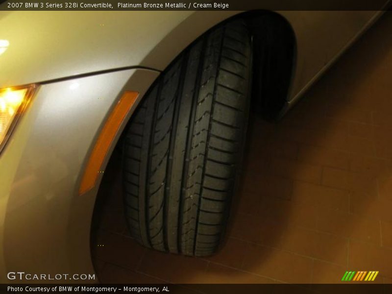 Platinum Bronze Metallic / Cream Beige 2007 BMW 3 Series 328i Convertible