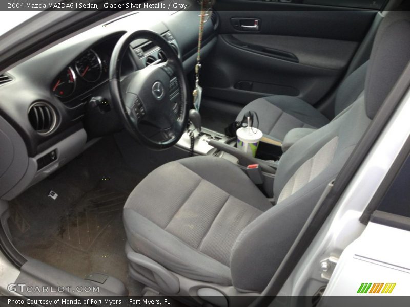 Glacier Silver Metallic / Gray 2004 Mazda MAZDA6 i Sedan