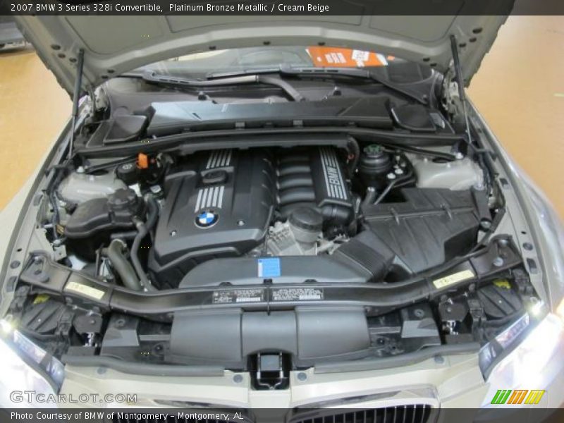 Platinum Bronze Metallic / Cream Beige 2007 BMW 3 Series 328i Convertible