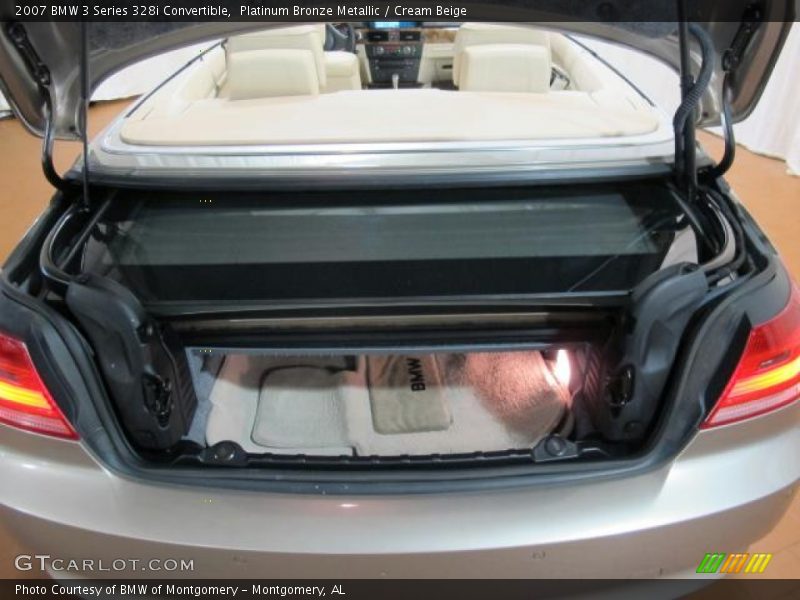 Platinum Bronze Metallic / Cream Beige 2007 BMW 3 Series 328i Convertible