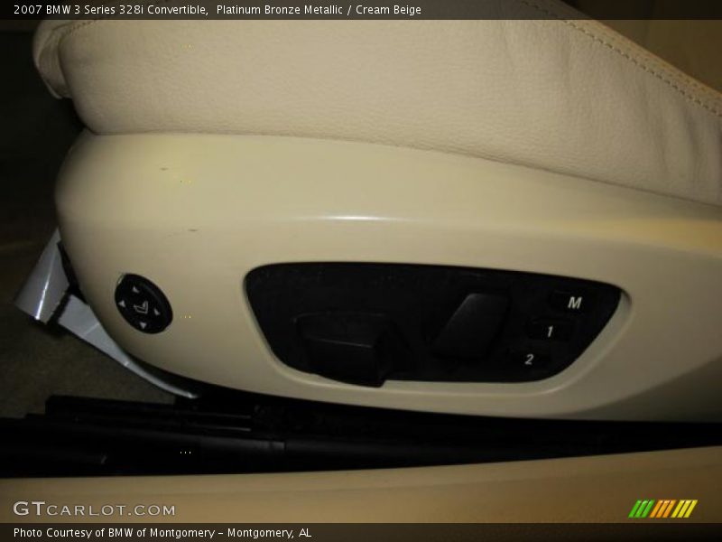 Platinum Bronze Metallic / Cream Beige 2007 BMW 3 Series 328i Convertible