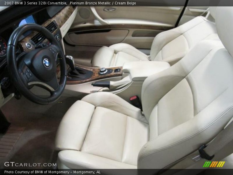 Platinum Bronze Metallic / Cream Beige 2007 BMW 3 Series 328i Convertible