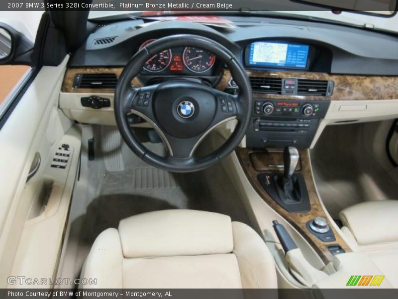 Platinum Bronze Metallic / Cream Beige 2007 BMW 3 Series 328i Convertible