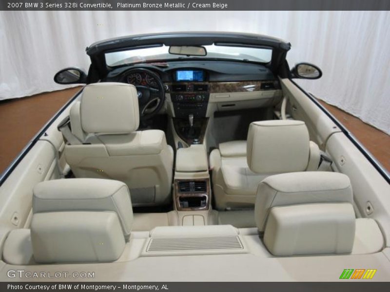 Platinum Bronze Metallic / Cream Beige 2007 BMW 3 Series 328i Convertible