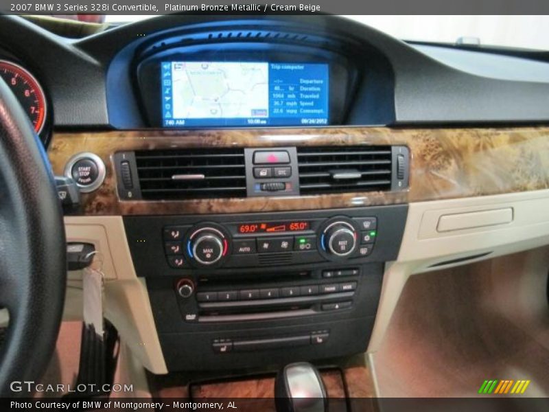 Platinum Bronze Metallic / Cream Beige 2007 BMW 3 Series 328i Convertible