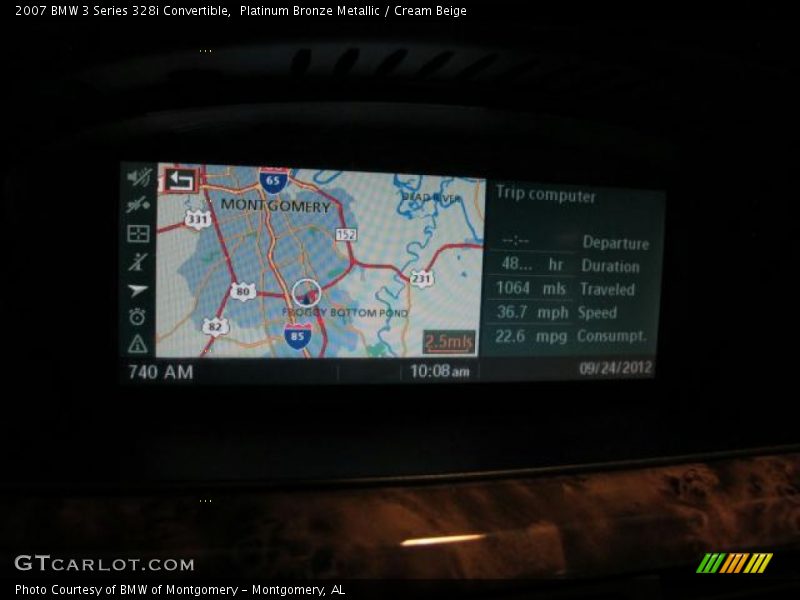 Platinum Bronze Metallic / Cream Beige 2007 BMW 3 Series 328i Convertible