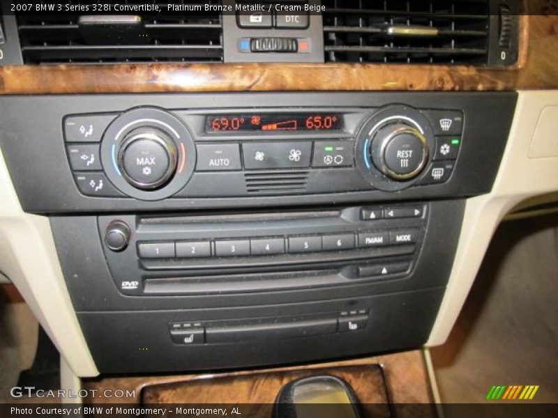 Platinum Bronze Metallic / Cream Beige 2007 BMW 3 Series 328i Convertible