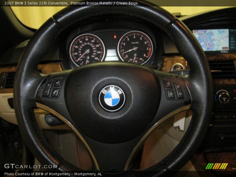 Platinum Bronze Metallic / Cream Beige 2007 BMW 3 Series 328i Convertible