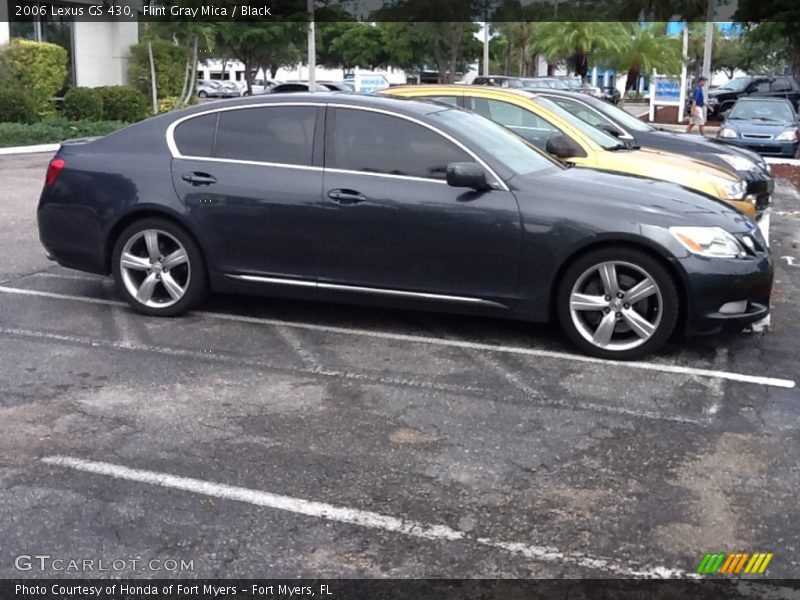 Flint Gray Mica / Black 2006 Lexus GS 430