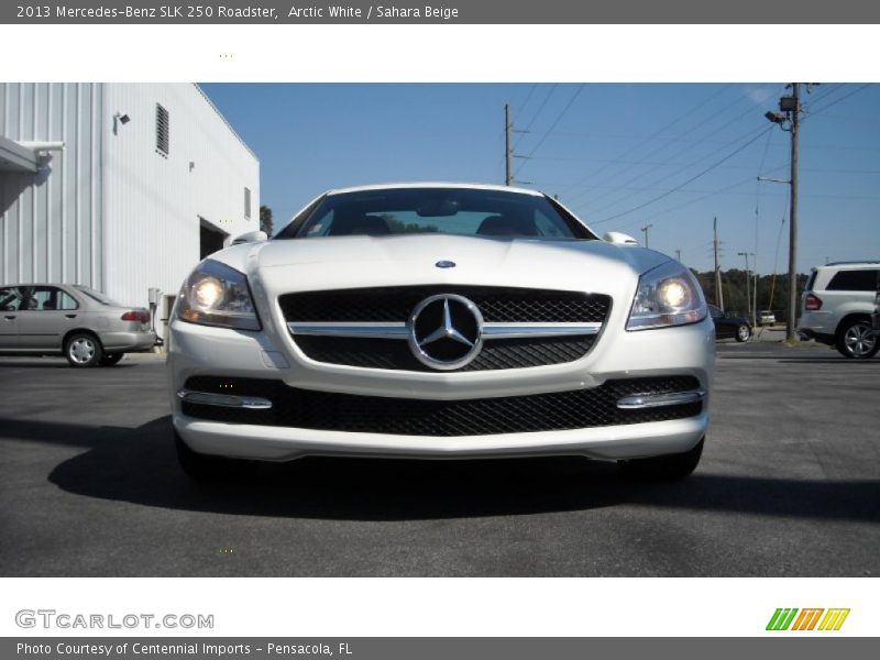 Arctic White / Sahara Beige 2013 Mercedes-Benz SLK 250 Roadster