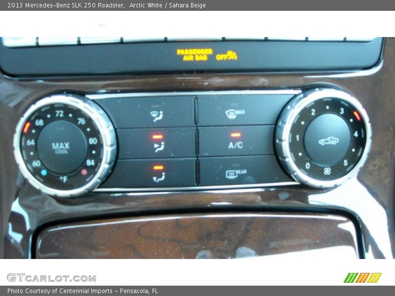 Controls of 2013 SLK 250 Roadster