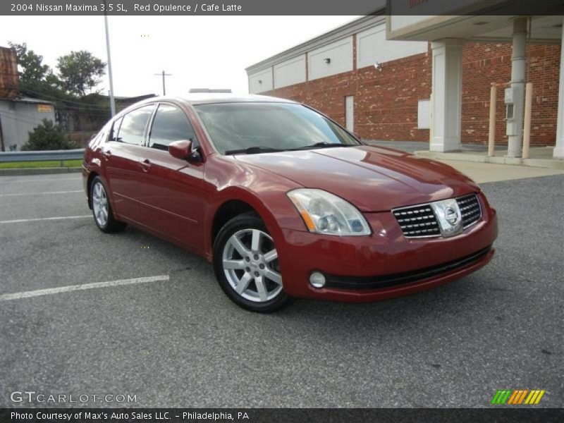 Red Opulence / Cafe Latte 2004 Nissan Maxima 3.5 SL