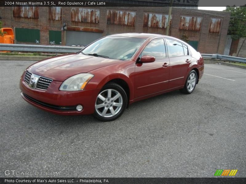 Red Opulence / Cafe Latte 2004 Nissan Maxima 3.5 SL