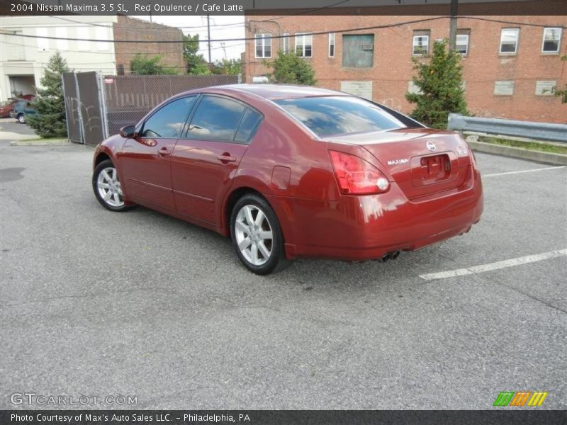Red Opulence / Cafe Latte 2004 Nissan Maxima 3.5 SL