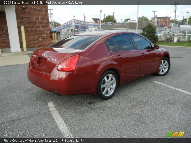 Red Opulence / Cafe Latte 2004 Nissan Maxima 3.5 SL