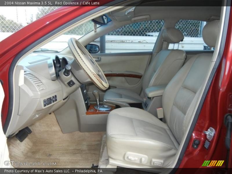 Red Opulence / Cafe Latte 2004 Nissan Maxima 3.5 SL