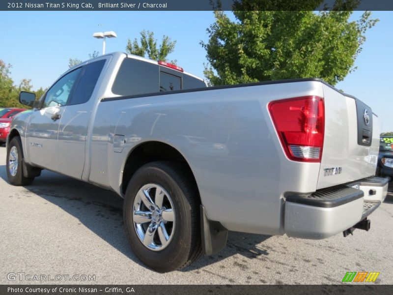 Brilliant Silver / Charcoal 2012 Nissan Titan S King Cab