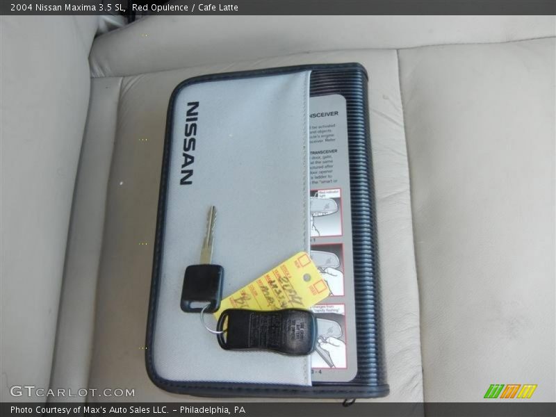 Red Opulence / Cafe Latte 2004 Nissan Maxima 3.5 SL