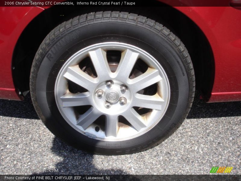Inferno Red Crystal Pearl / Taupe 2006 Chrysler Sebring GTC Convertible