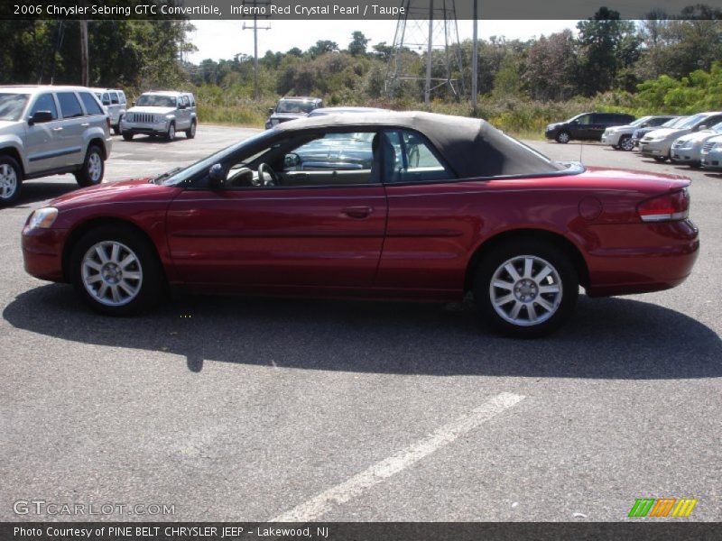 Inferno Red Crystal Pearl / Taupe 2006 Chrysler Sebring GTC Convertible