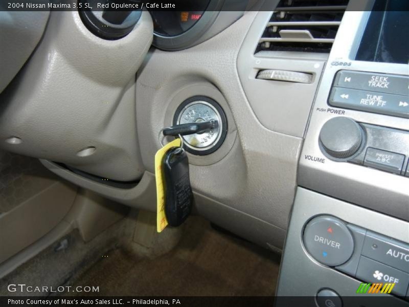 Red Opulence / Cafe Latte 2004 Nissan Maxima 3.5 SL
