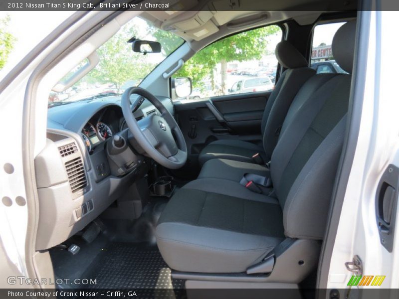 Brilliant Silver / Charcoal 2012 Nissan Titan S King Cab