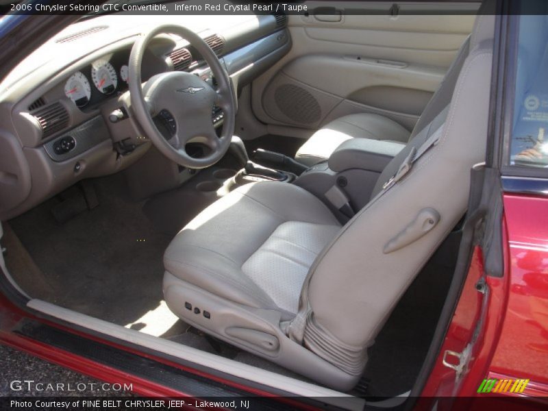 Inferno Red Crystal Pearl / Taupe 2006 Chrysler Sebring GTC Convertible