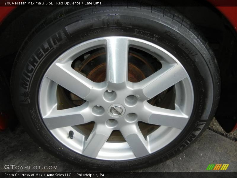 Red Opulence / Cafe Latte 2004 Nissan Maxima 3.5 SL