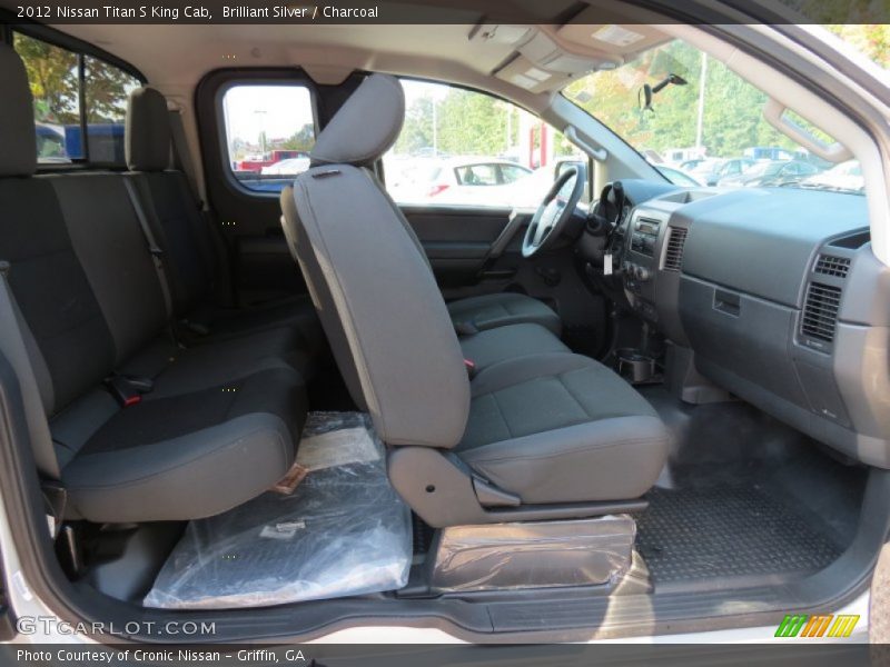 Brilliant Silver / Charcoal 2012 Nissan Titan S King Cab