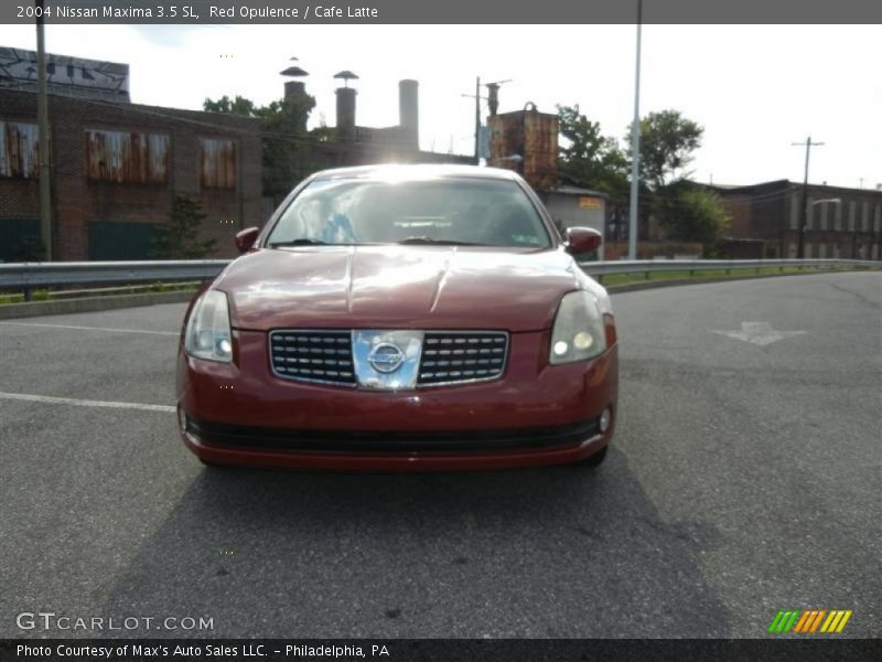 Red Opulence / Cafe Latte 2004 Nissan Maxima 3.5 SL