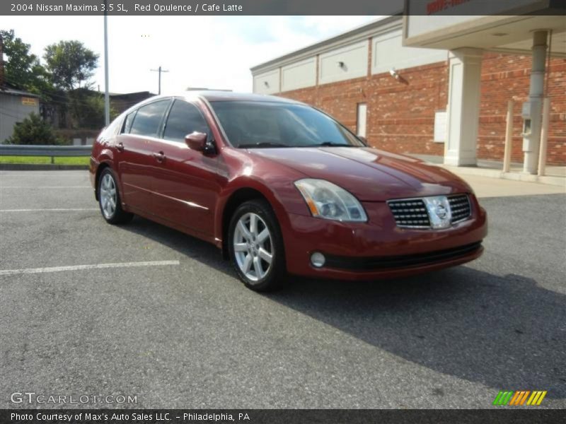 Red Opulence / Cafe Latte 2004 Nissan Maxima 3.5 SL