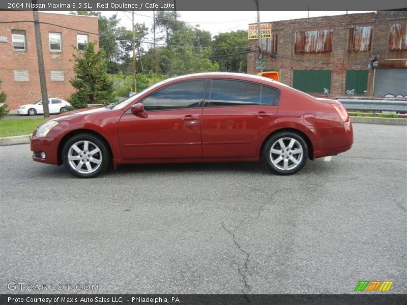 Red Opulence / Cafe Latte 2004 Nissan Maxima 3.5 SL