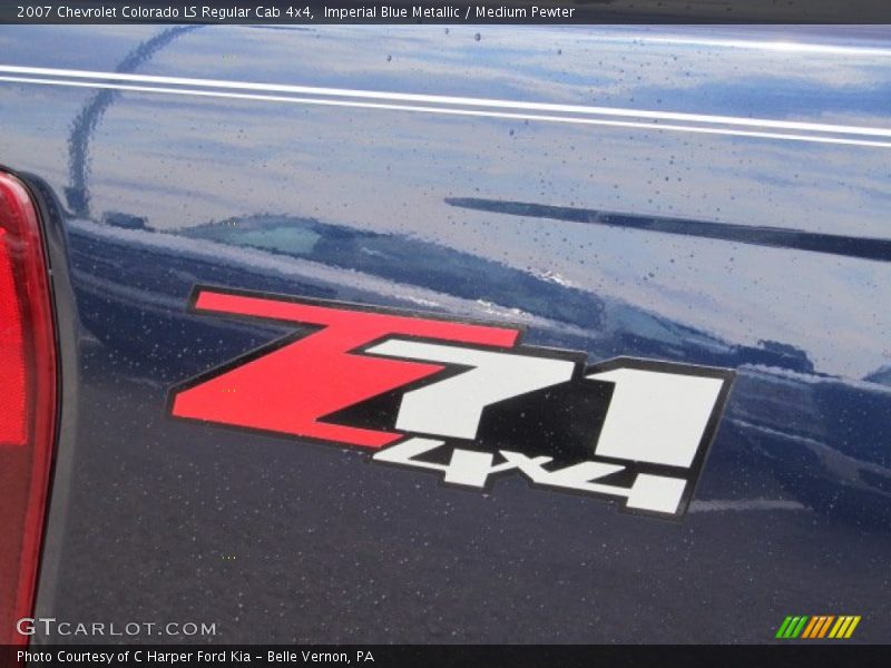Imperial Blue Metallic / Medium Pewter 2007 Chevrolet Colorado LS Regular Cab 4x4