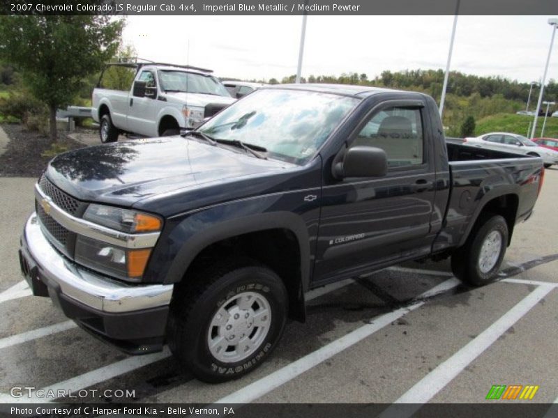 Imperial Blue Metallic / Medium Pewter 2007 Chevrolet Colorado LS Regular Cab 4x4