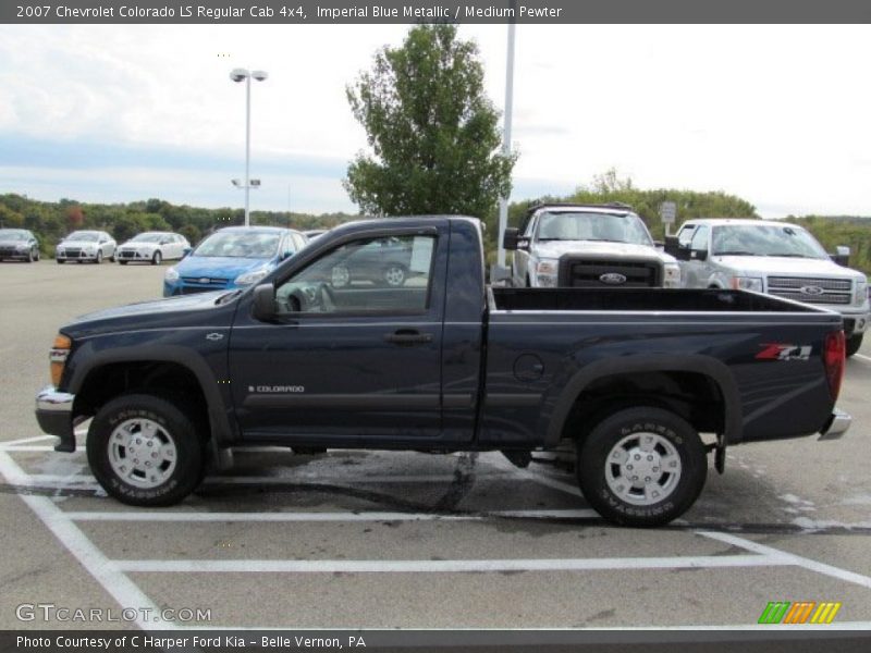 Imperial Blue Metallic / Medium Pewter 2007 Chevrolet Colorado LS Regular Cab 4x4
