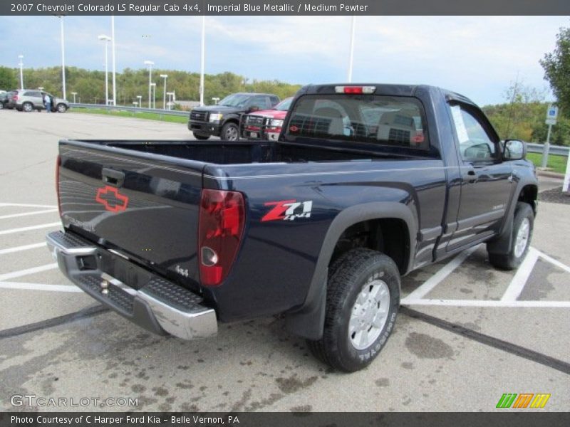 Imperial Blue Metallic / Medium Pewter 2007 Chevrolet Colorado LS Regular Cab 4x4