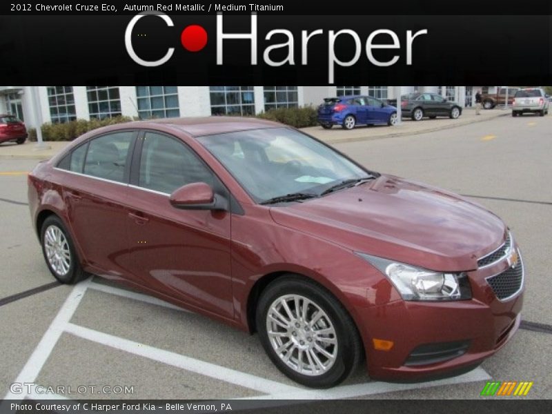 Autumn Red Metallic / Medium Titanium 2012 Chevrolet Cruze Eco