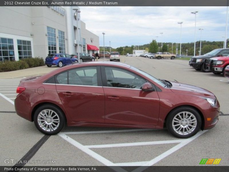 Autumn Red Metallic / Medium Titanium 2012 Chevrolet Cruze Eco