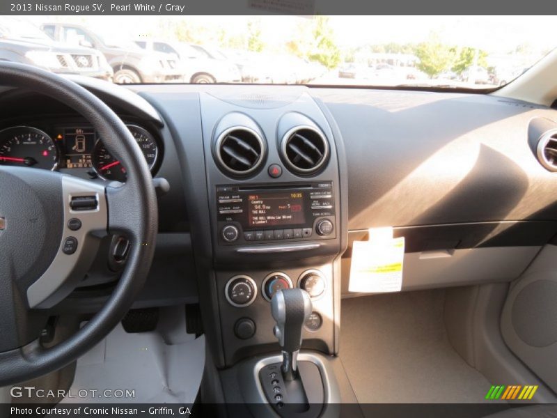 Pearl White / Gray 2013 Nissan Rogue SV