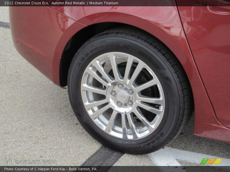 Autumn Red Metallic / Medium Titanium 2012 Chevrolet Cruze Eco