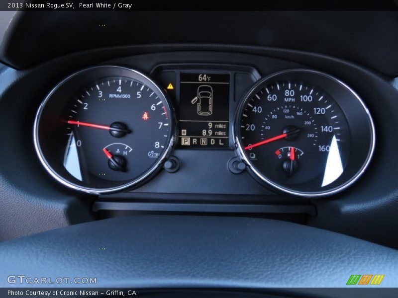 Pearl White / Gray 2013 Nissan Rogue SV