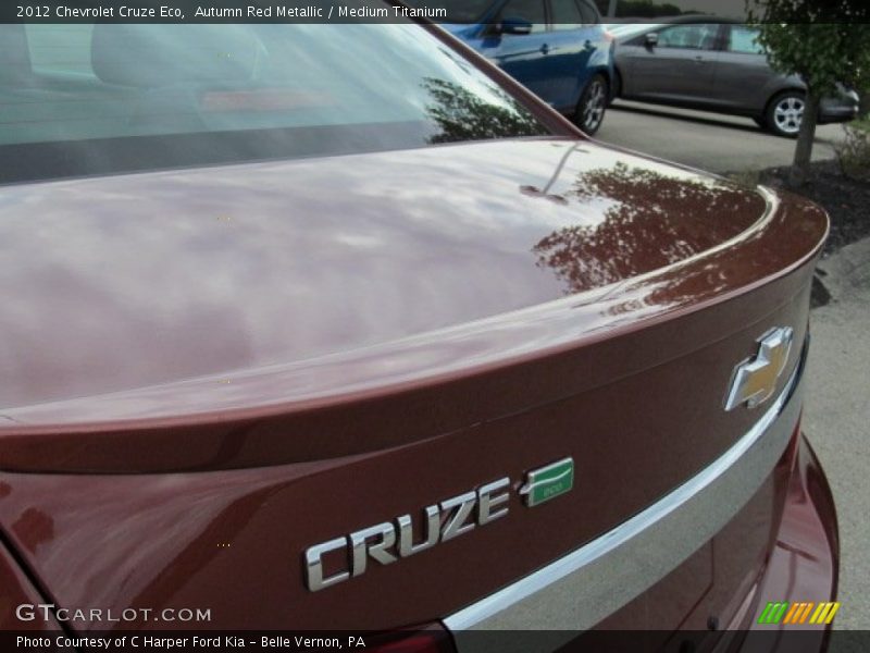 Autumn Red Metallic / Medium Titanium 2012 Chevrolet Cruze Eco