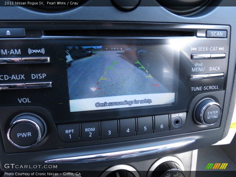Pearl White / Gray 2013 Nissan Rogue SV