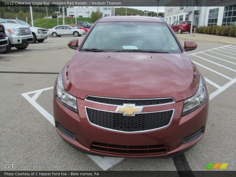 Autumn Red Metallic / Medium Titanium 2012 Chevrolet Cruze Eco