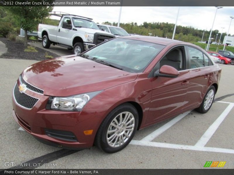 Autumn Red Metallic / Medium Titanium 2012 Chevrolet Cruze Eco