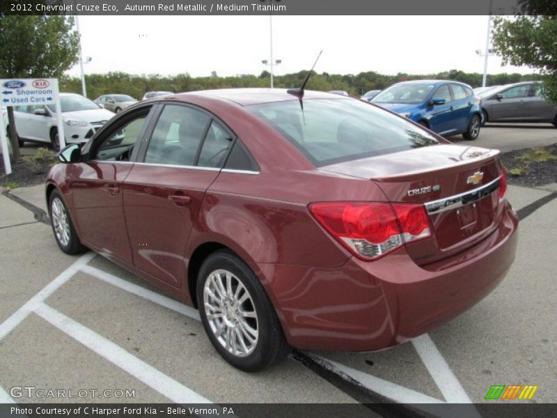 Autumn Red Metallic / Medium Titanium 2012 Chevrolet Cruze Eco
