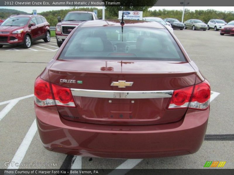 Autumn Red Metallic / Medium Titanium 2012 Chevrolet Cruze Eco