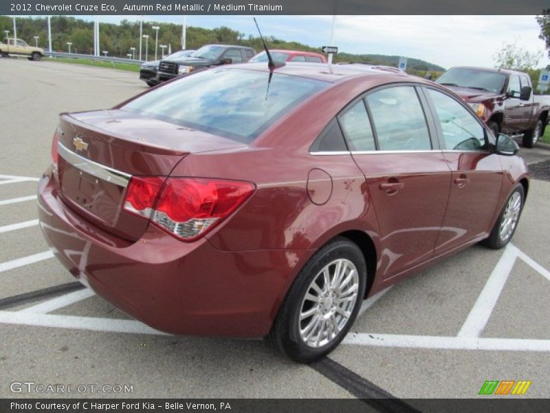 Autumn Red Metallic / Medium Titanium 2012 Chevrolet Cruze Eco