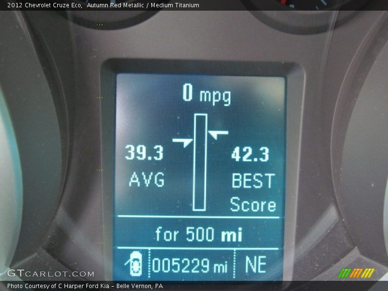 Autumn Red Metallic / Medium Titanium 2012 Chevrolet Cruze Eco